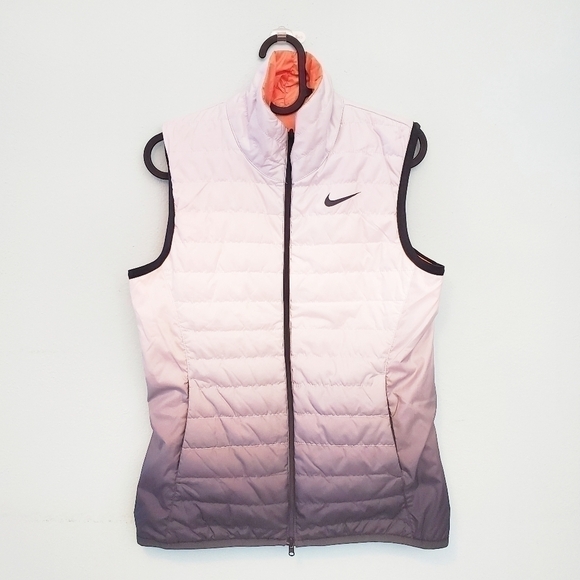 NIKE Performance Reversible Orange and Gray Vest Size S - Picture 2 of 15